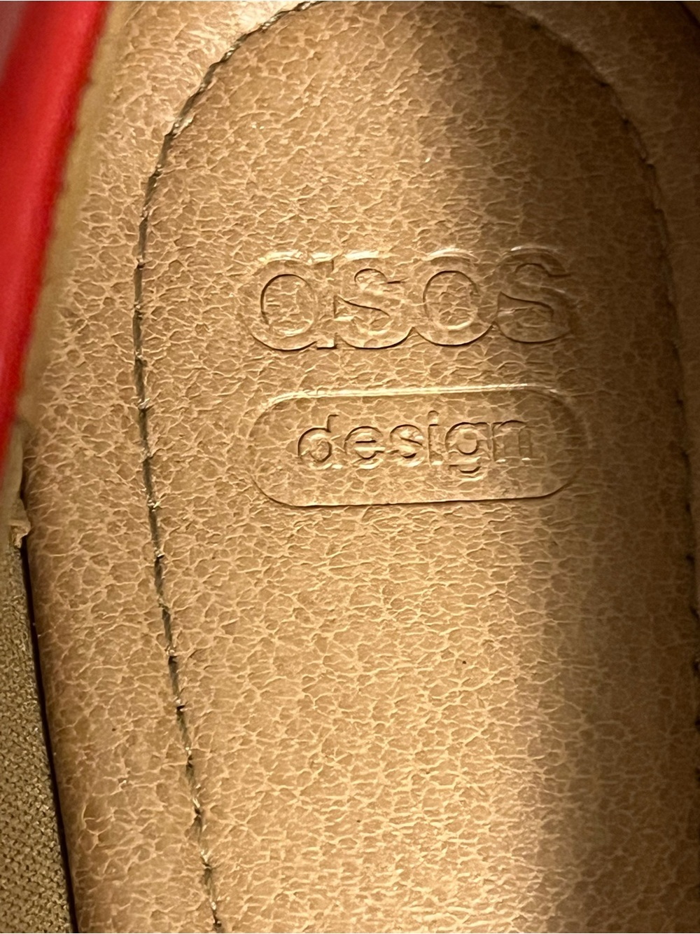 Mary Jane Ballet Flats Red ASOS Design Lottie Faux Leather Square Toe — 10 - Picture 10 of 11